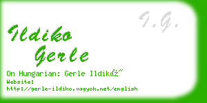 ildiko gerle business card